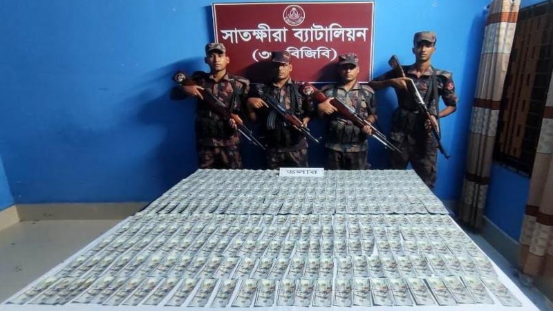 সাতক্ষীরায় বিজিবির অভিযানে ৩০ হাজার মার্কিন ডলার জব্দ